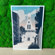 Affiche "Église" Enghien-les-Bains
