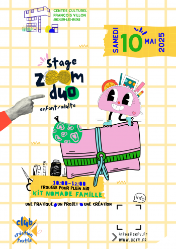 Stage Création textile // Zoom duo adulte-enfant - Kit nomade famille
