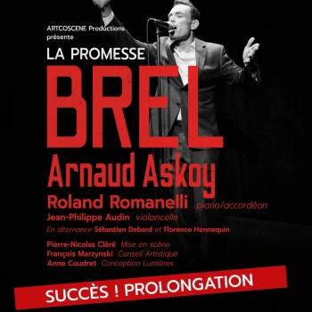 Spectacle musical // Arnaud Askoy - La promesse Brel