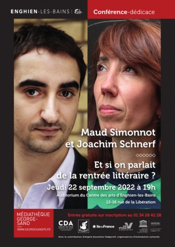 Conférence-dédicace // Maud Simonnot et Joachim Schnerf - Et si on parlait de la rentrée littéraire ?