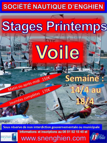 Sport // Stages de Voile de printemps