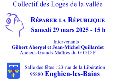 Conférence // Réparer la République