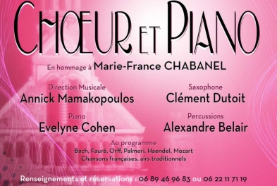 Concert // Chœur et piano - En hommage à Marie-France Chabanel